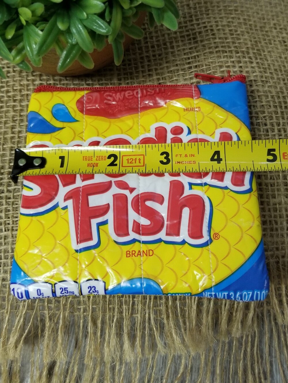 Swedish Fish Candy Wrapper Zippered Pouch - Picture 6 of 6